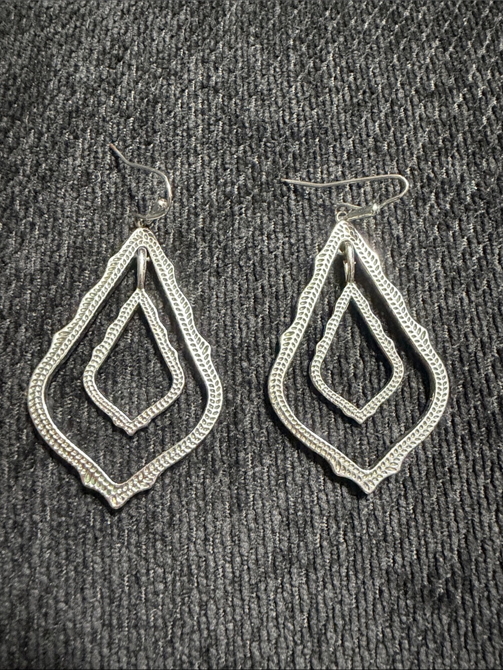 Kendra Scott Sophia Drop Double Layered Earrings in silver